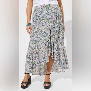 NWT Torrid High/Low Faux Wrap Skirt